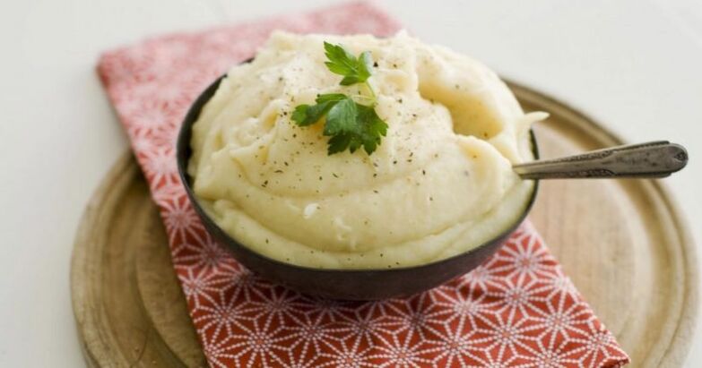 Puré de patacas para a dieta 6 pétalos