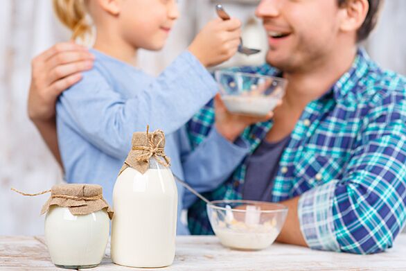 A dieta require a preparación do corpo engadindo gradualmente kefir á dieta