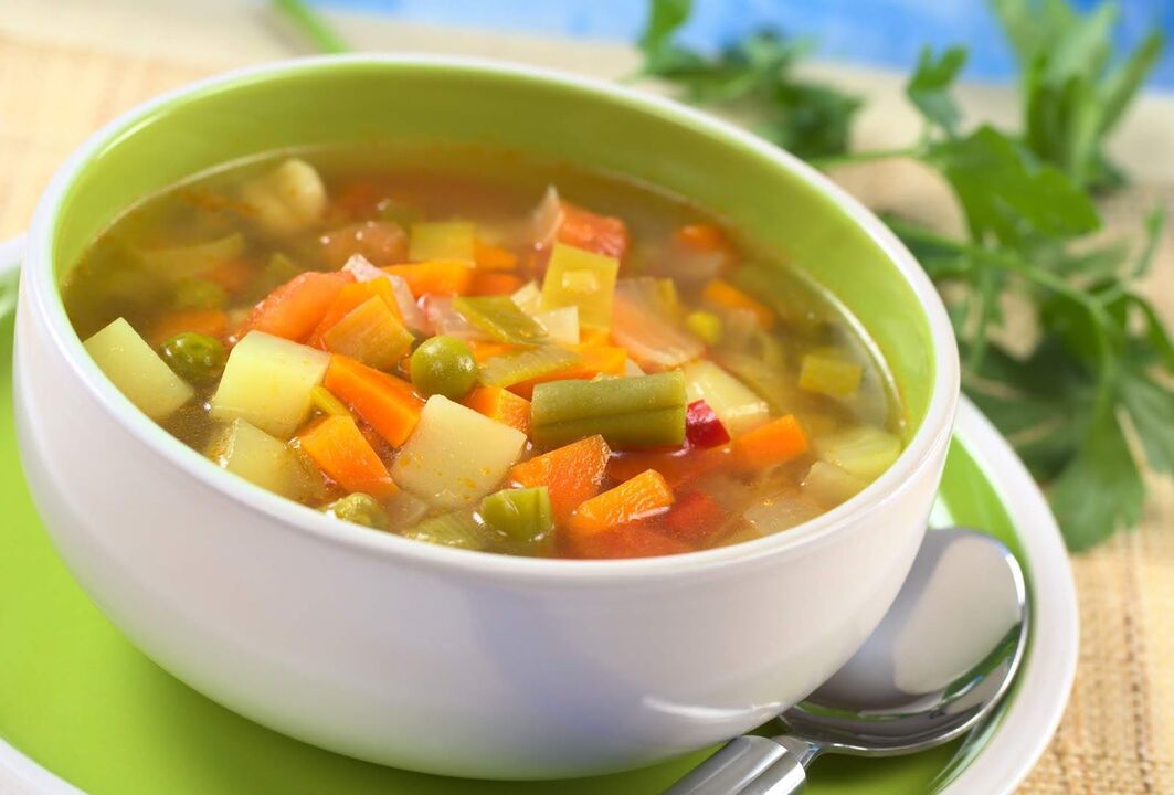 Sopa de verduras para adelgazar