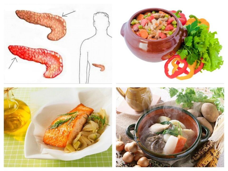 Pratos para a inflamación do páncreas