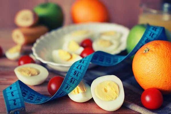 Dieta de ovos durante 4 semanas