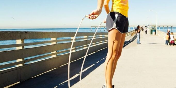 Exercicios de corda para adelgazar