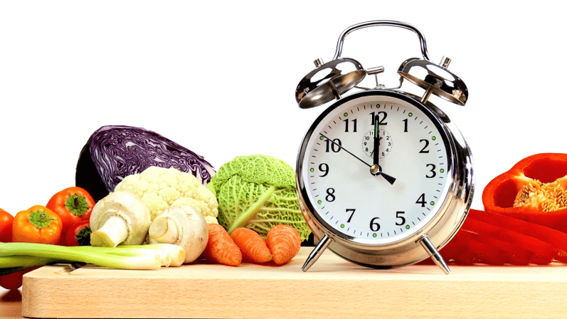 Tempo de comida na dieta de trigo sarraceno