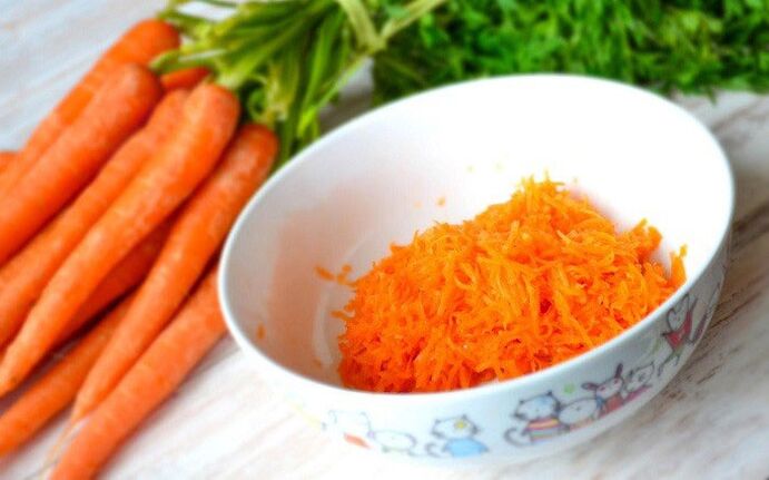 cenorias raladas para o almorzo de dieta xaponesa