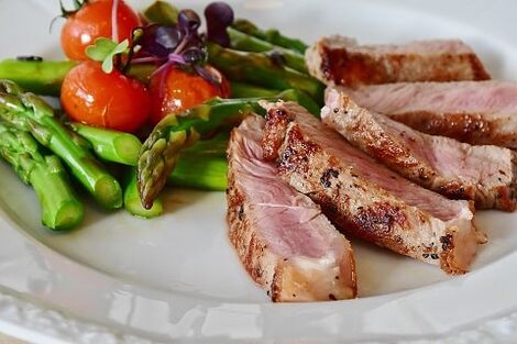 Prato de dieta para gastrite
