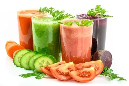 Zumes de verduras para unha dieta de beber